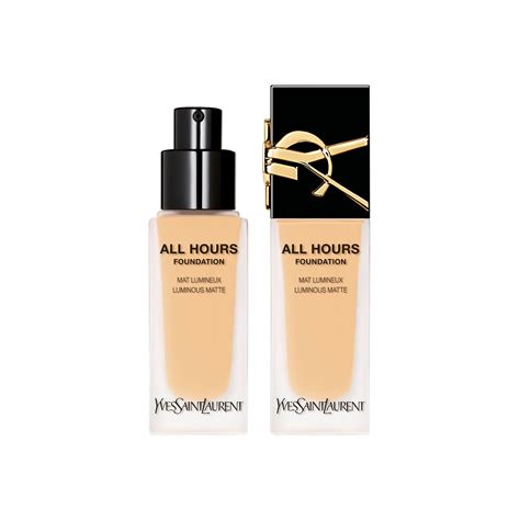 yves saint laurent all hours foundation lw1|ysl all hours foundation sample.